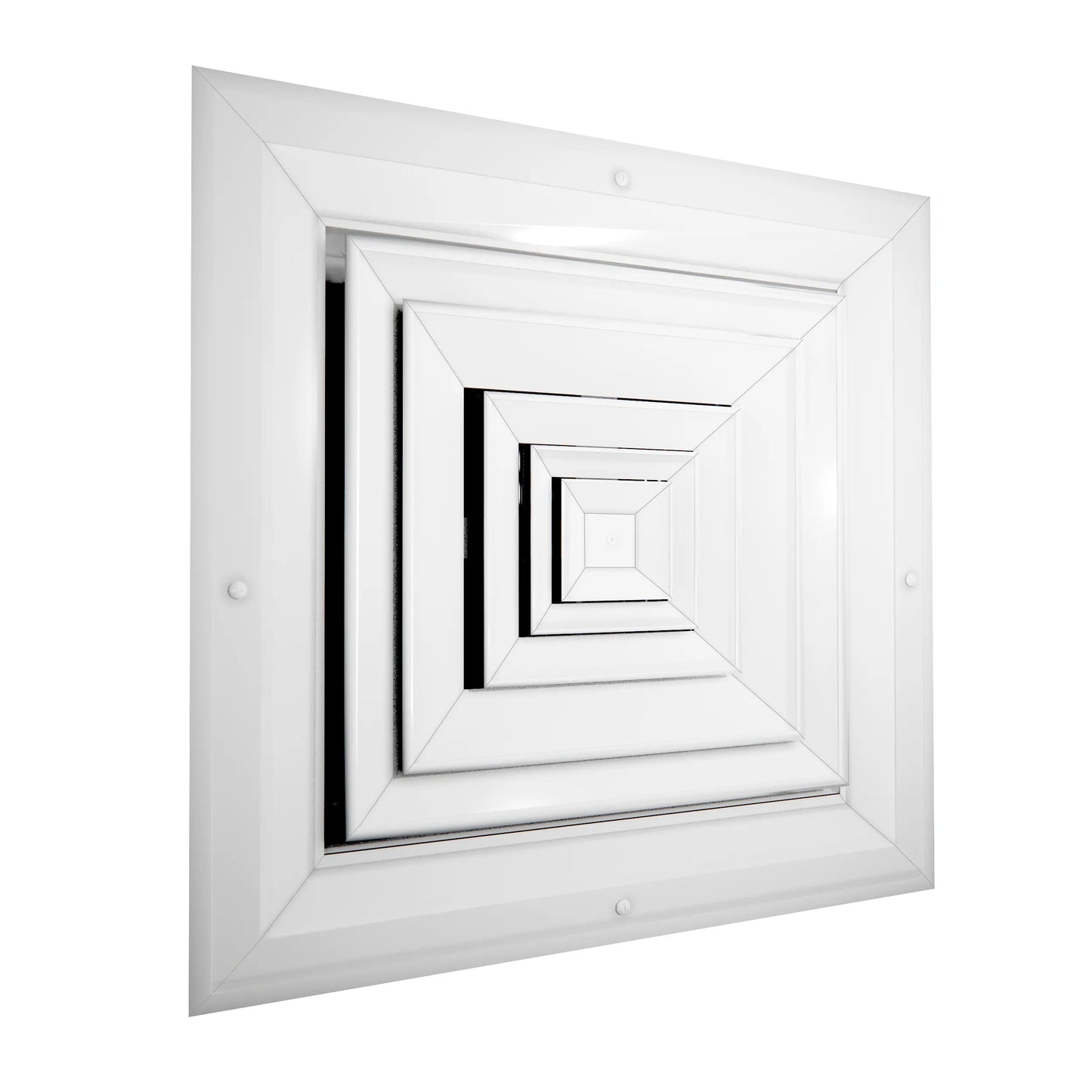 10X10 ceiling vent cover white side view