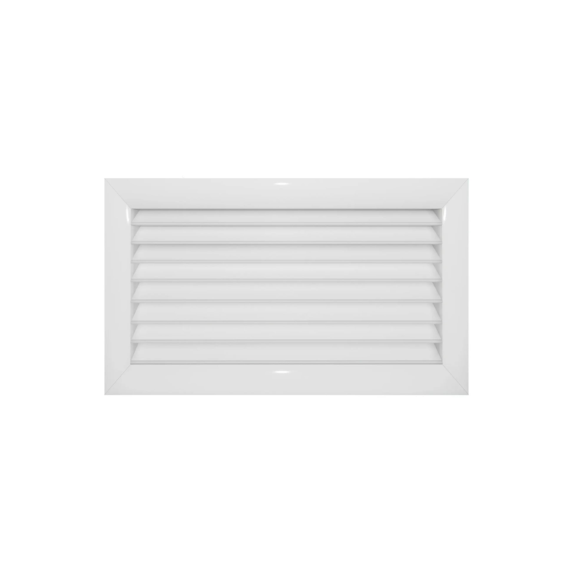 10X6 return air grille aluminum white front