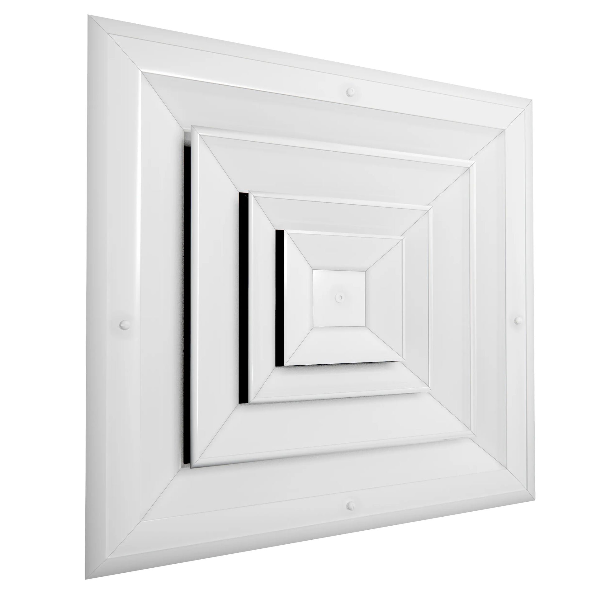 6X6 white vent cover front view