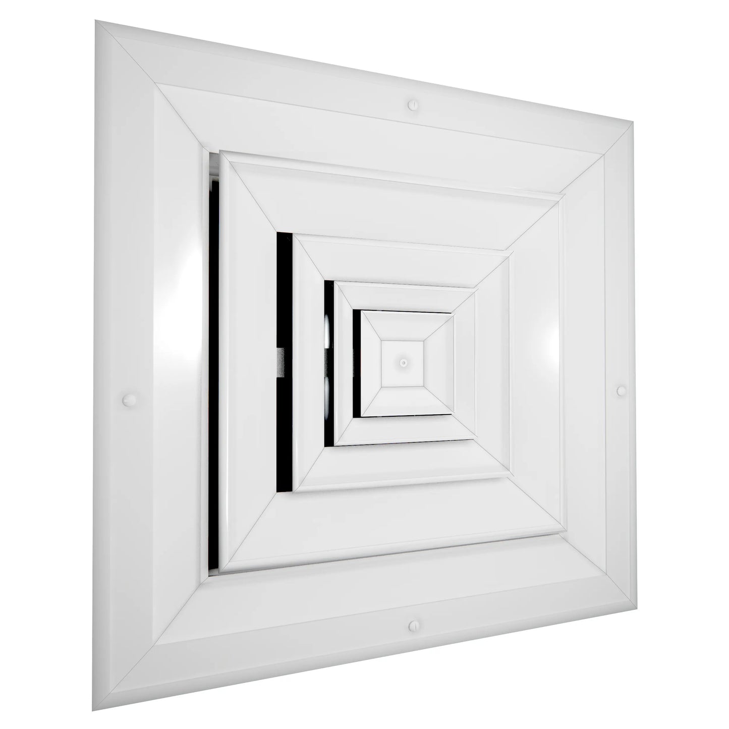 Cubierta de ventilación blanca de 8x8 | Rejilla de impulsión de 4 vías, Difusor de techo cuadrado de aluminio - MAIER INTERNACIONAL