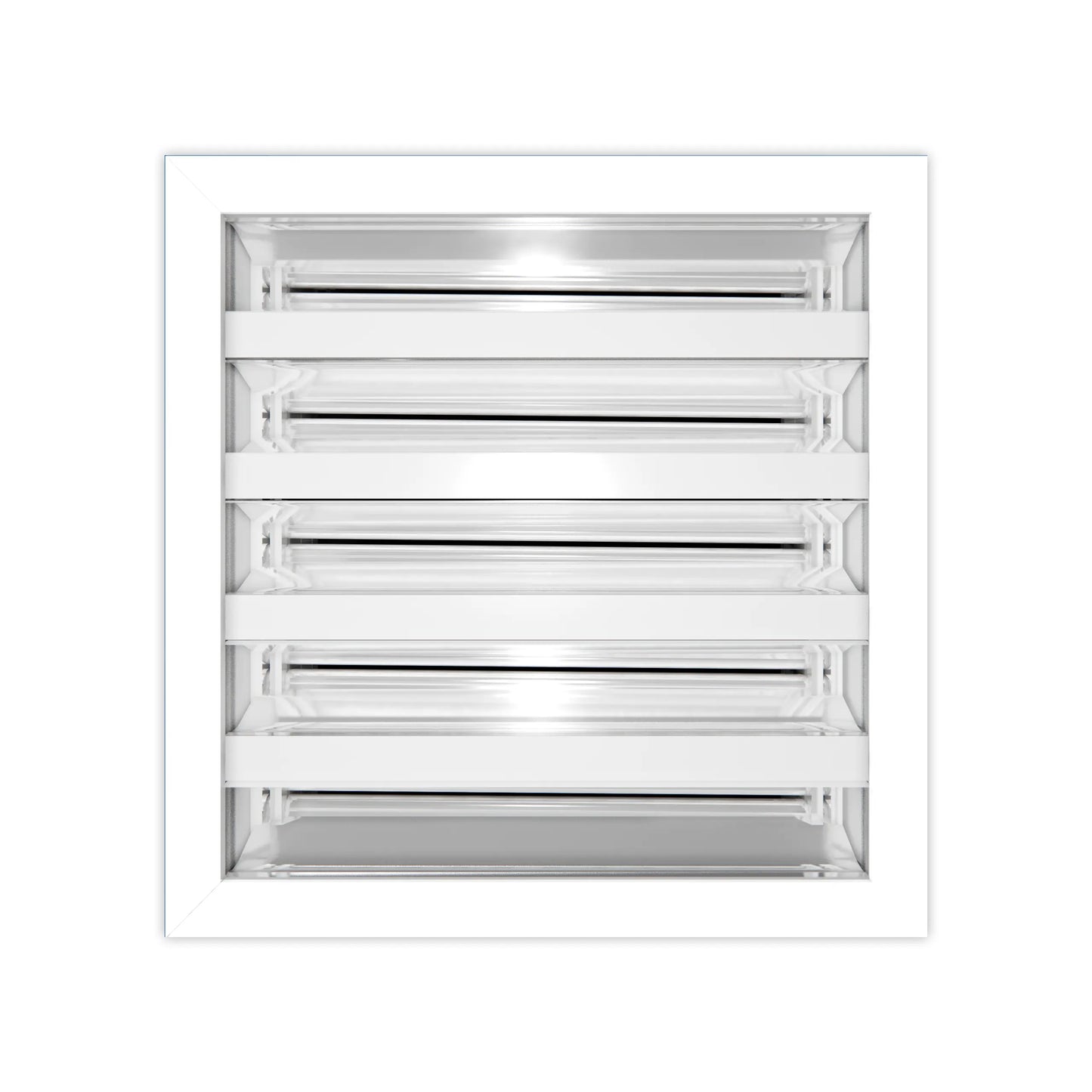 Rejilla AC Moderna 8x8 - Rejilla Decorativa Blanca - Difusor Ranura Lineal Estándar 99,9% Aluminio - MAIER INTERNACIONAL