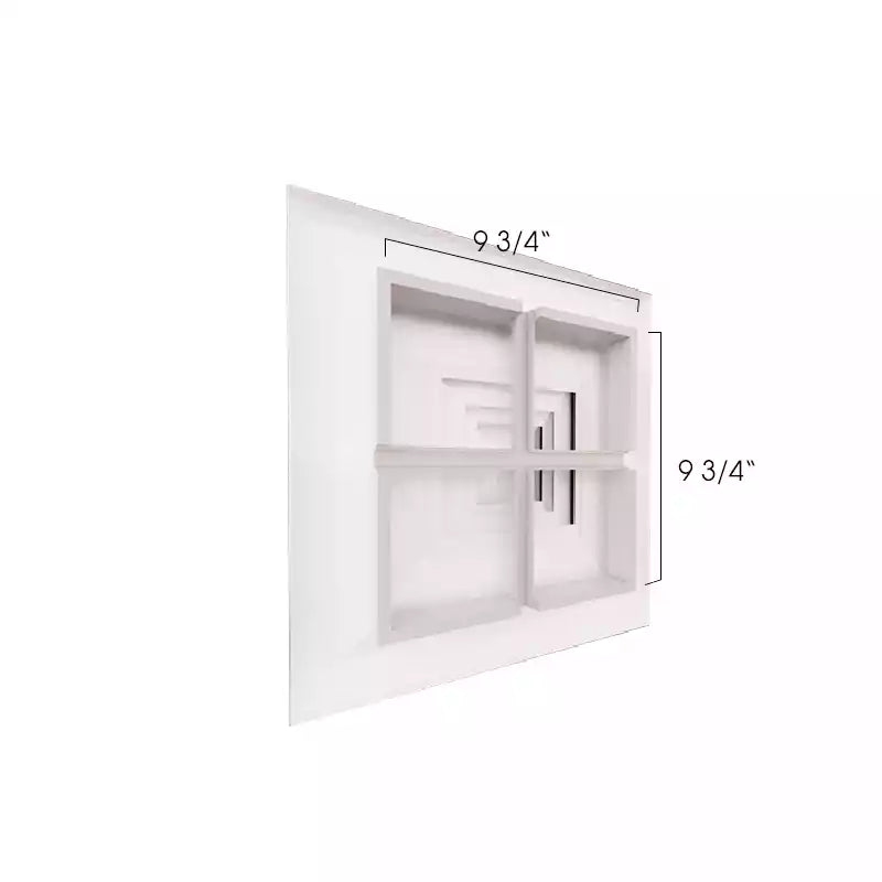 10X10 Ceiling vent cover white pure aluminum back view