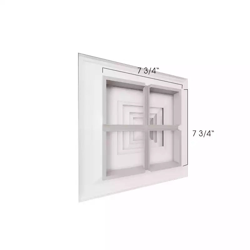 Cubierta de ventilación blanca de 8x8 | Rejilla de impulsión de 4 vías, Difusor de techo cuadrado de aluminio - MAIER INTERNACIONAL