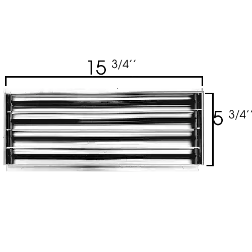 Rejilla Moderna AC 16x6 - Rejilla Decorativa Blanca - Difusor Ranura Lineal Estándar 99,9% Aluminio - MAIER INTERNACIONAL