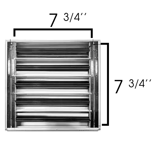 Rejilla AC Moderna 8x8 - Rejilla Decorativa Blanca - Difusor Ranura Lineal Estándar 99,9% Aluminio - MAIER INTERNACIONAL