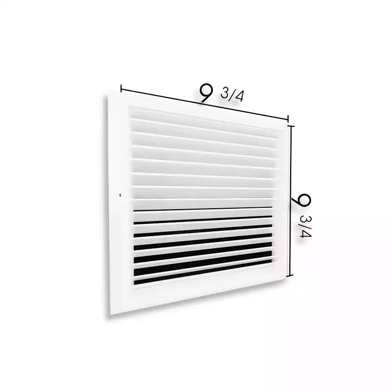 10X10 air return grille and vent cover size