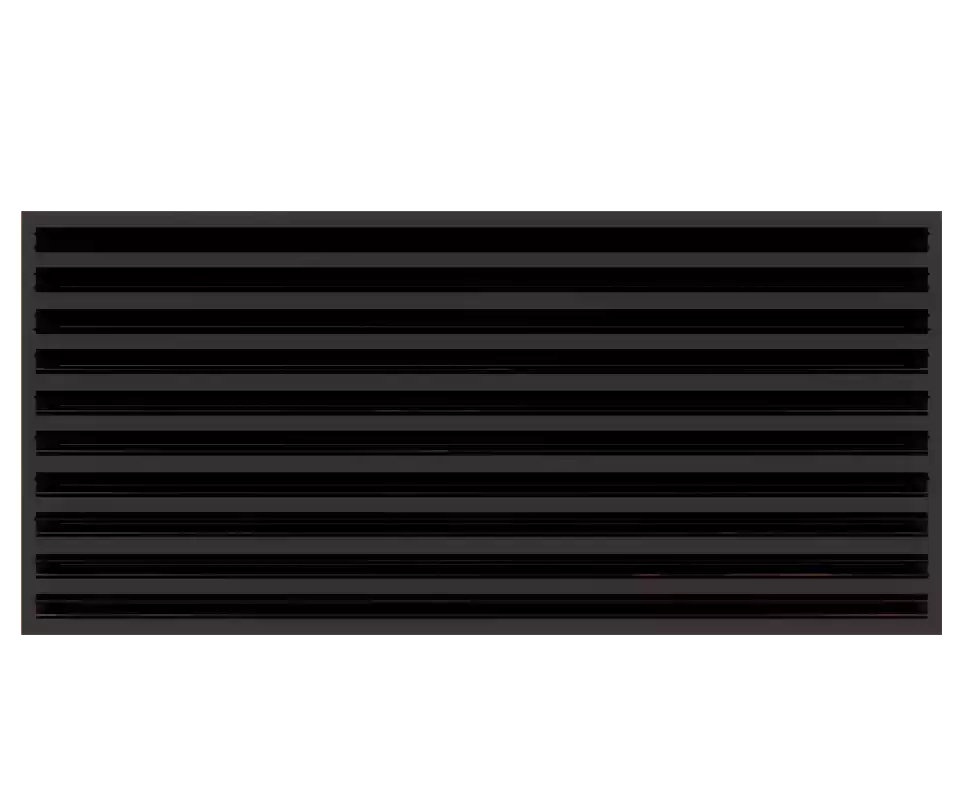 Rejilla AC Moderna 36x16 - Rejilla Decorativa Negra - Difusor Ranura Lineal Estándar 99,9% Aluminio - MAIER INTERNACIONAL