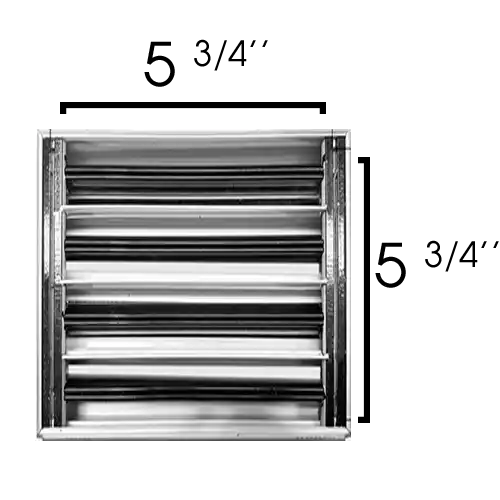 Rejilla AC Moderna 8x6 - Rejilla Decorativa Blanca - Difusor Ranura Lineal Estándar 99,9% Aluminio - MAIER INTERNACIONAL