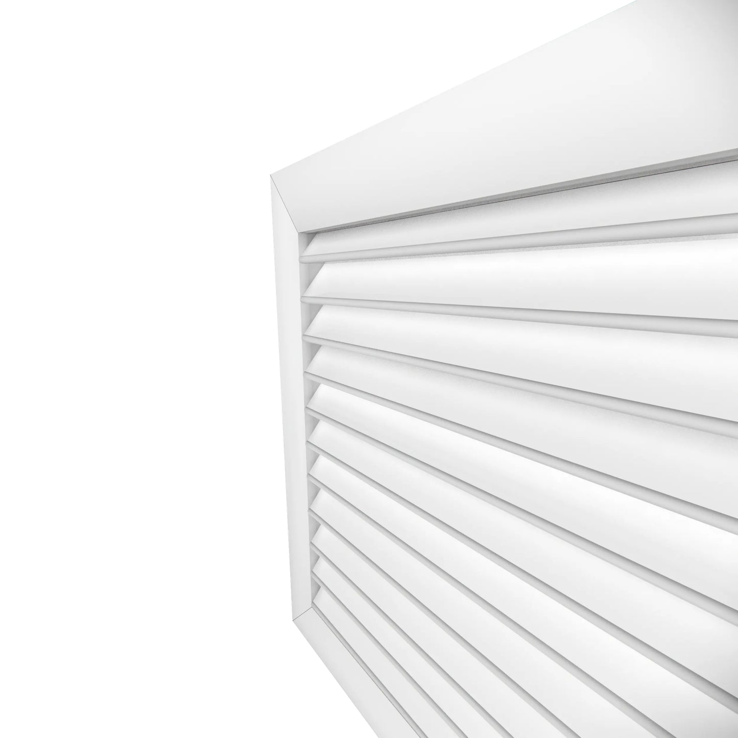 8X8 whire side Aluminum return air grill